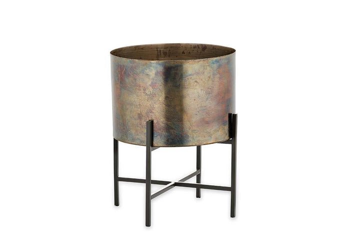 Nkuku Juoni Iron Planter — plant pot from Botanic Row