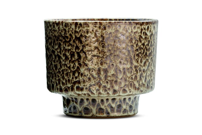 Nkuku Uzuri Planter – Brown – Wide — plant pot from Botanic Row